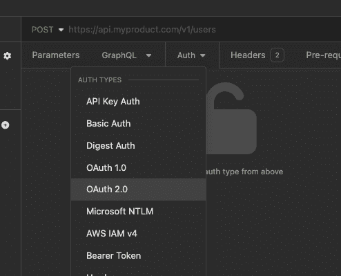 request auth